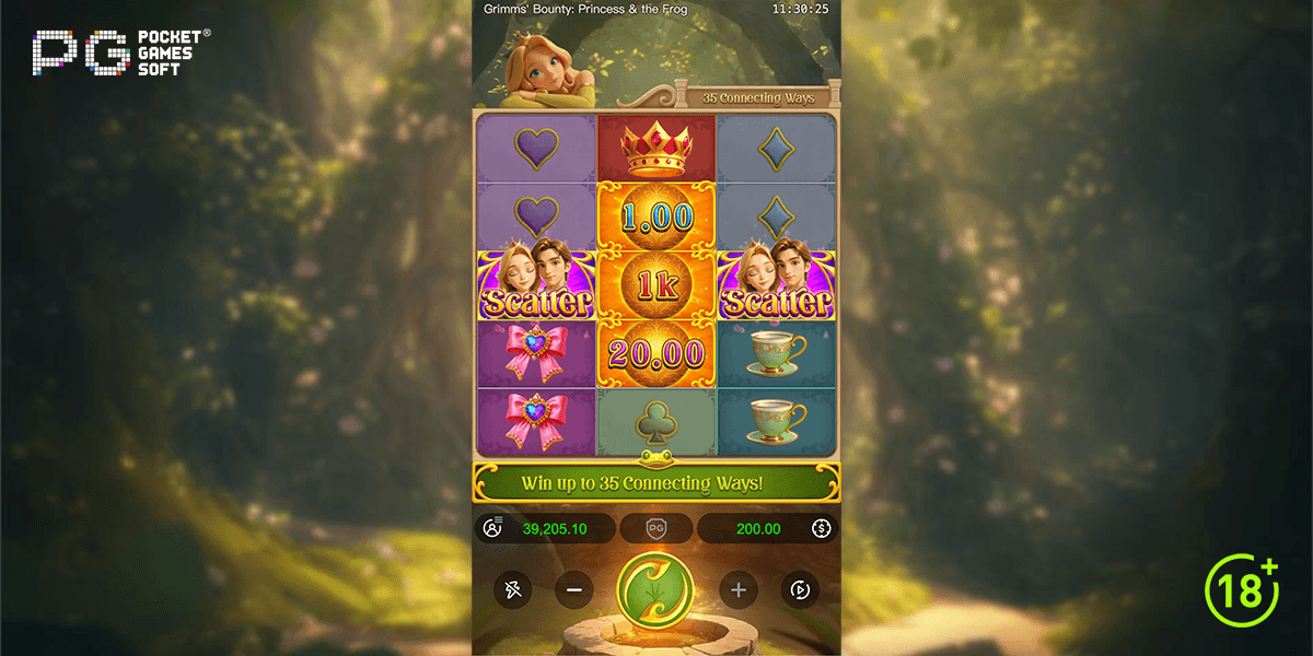 PG Soft releases Grimms’ Bounty: Princess & the Frog slot